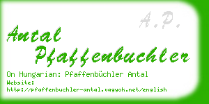 antal pfaffenbuchler business card